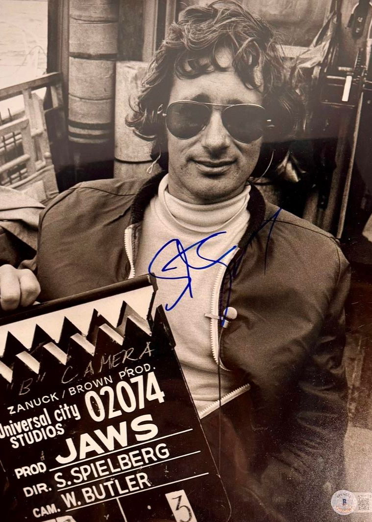Steven Spielberg Signed 11x14 Photo (Jaws) - Beckett COA